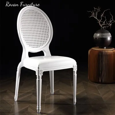 メッシュバックプラスチックプリンセスチェア